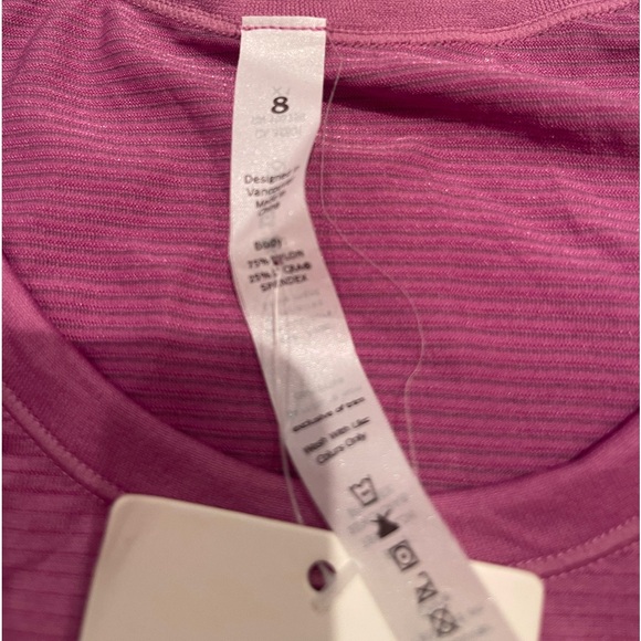 Lululemon Swifty Tech SS Crew. Purple. 8. NWT. - Picture 2 of 3
